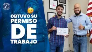 Andrés obtuvo ya su permiso de trabajo