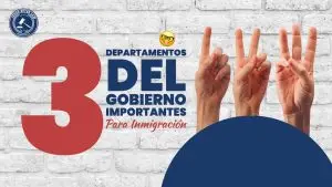 3 Departamentos del gobierno importantes para Inmigración.