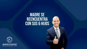 Madre se reencuentra con sus 6 hijos