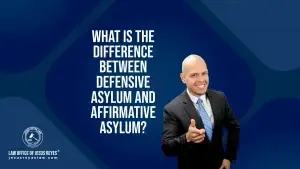 What is the difference between defensive asylum and affirmative asylum?