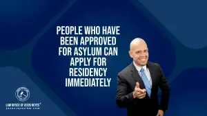 People who have been approved for asylum can apply for Residency immediately