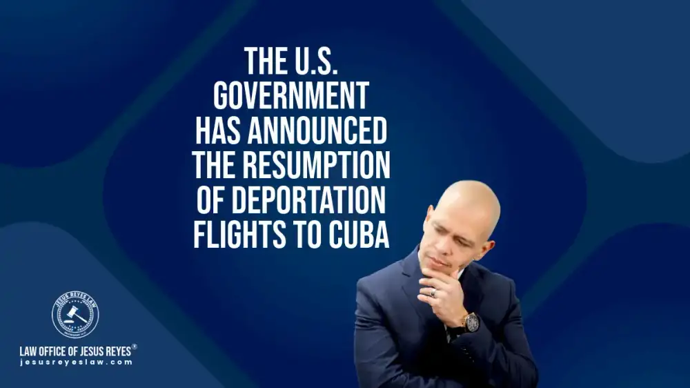 The U.S. government has announced the resumption of deportation flights to Cuba
