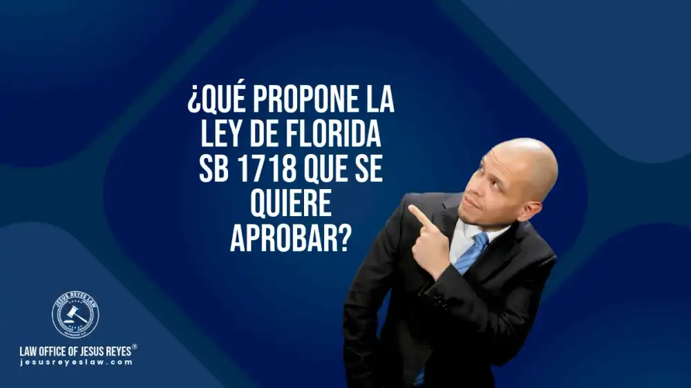 ¿Qué propone la ley de Florida SB 1718 que se quiere aprobar?