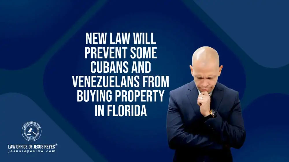 New law will prevent some Cubans and Venezuelans from buying property in Florida
