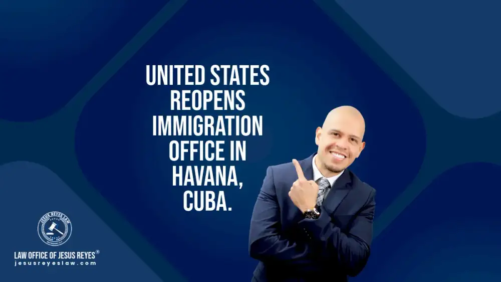 United States reopens immigration office in Havana, Cuba.