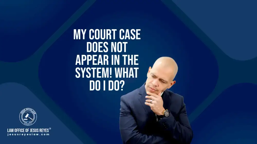 My court case does not appear in the system! What do I do?