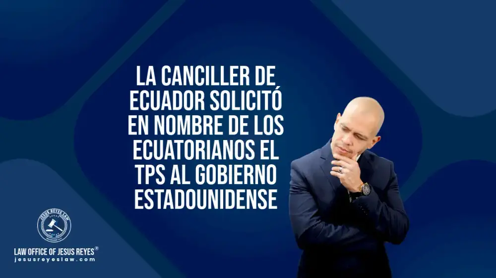 La canciller de Ecuador solicitó en nombre de los ecuatorianos el TPS al gobierno estadounidense