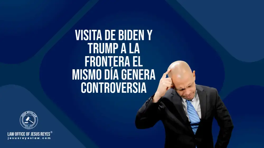 Visita de Biden y Trump a la frontera el mismo día genera controversia
