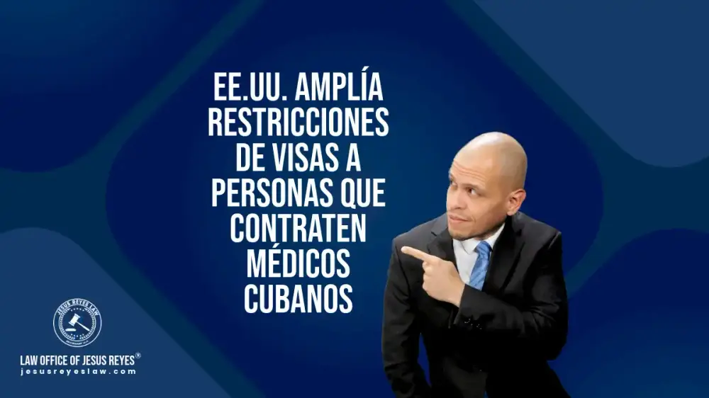 Estados Unidos Amplía Restricciones de Visas a personas que contraten Médicos Cubanos
