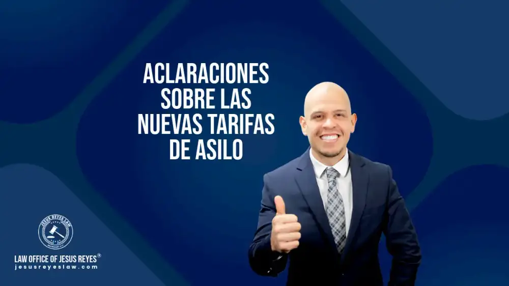 Aclaraciones sobre las nuevas tarifas de asilo