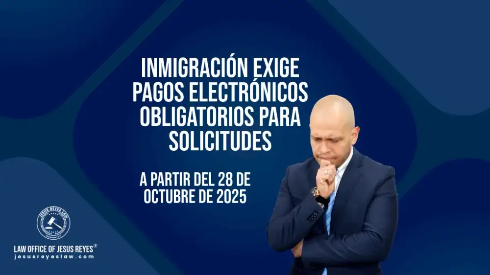 inmigración exige pagos electrónicos