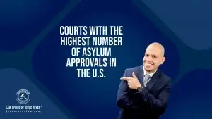 Courts with the highest number of asylum approvals in the U.S.